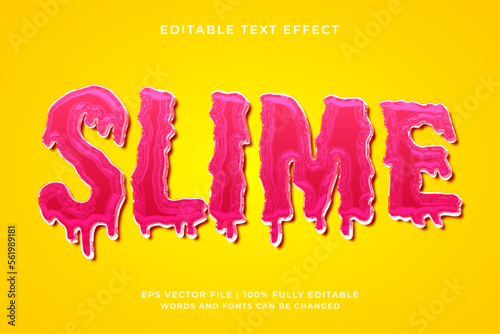 Slime liquid 3d editable text effect