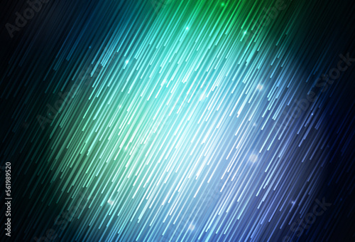 Dark Blue, Green vector pattern with sharp lines.