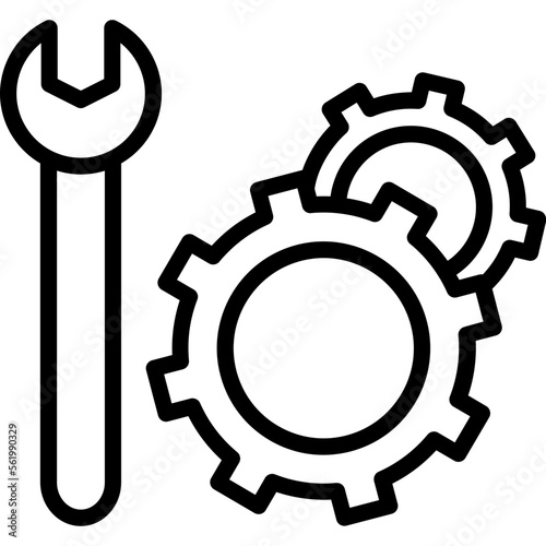 Cogwheel, preferences  Vector Icon which can easily modify or edit

