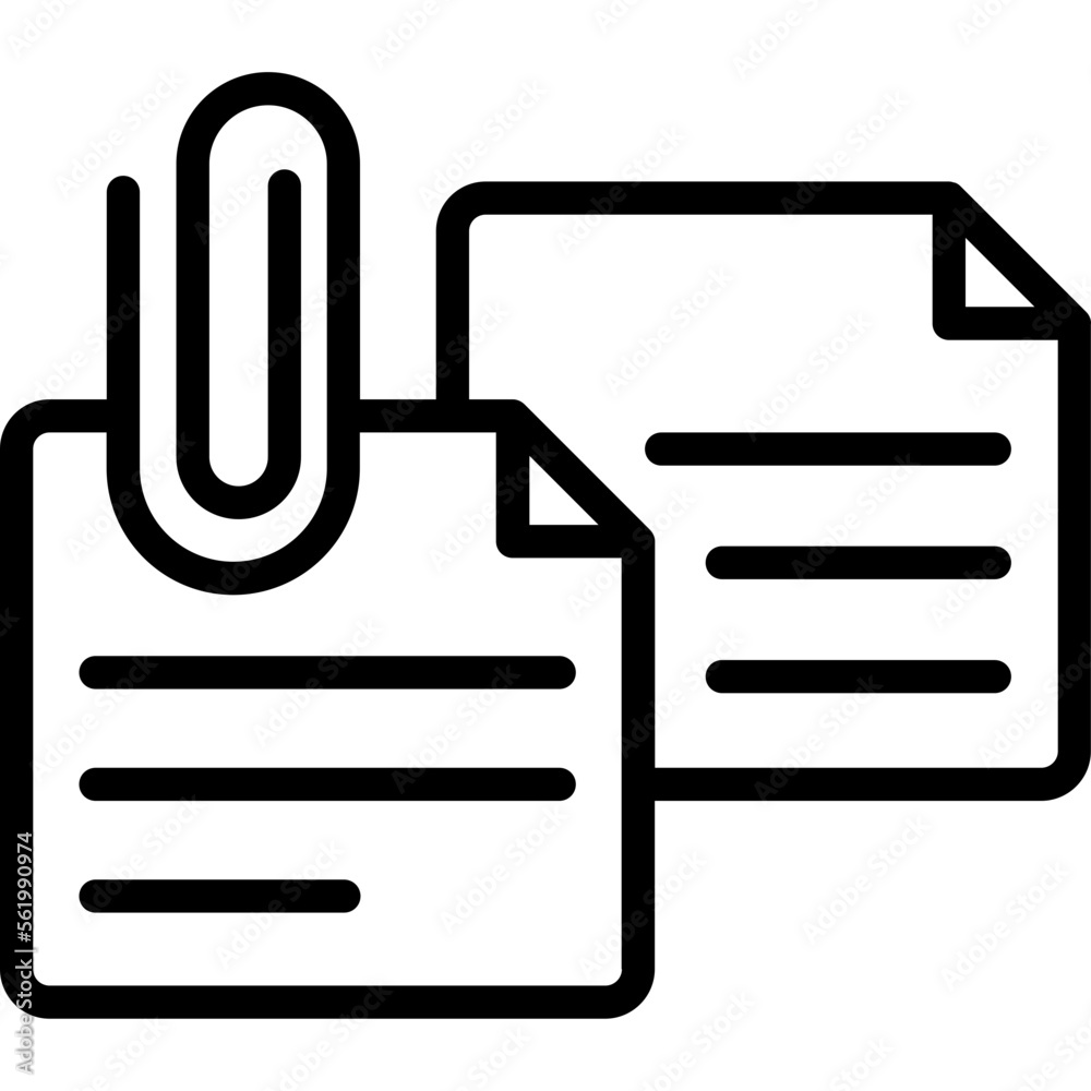 Attach paper, documents Vector Icon which can easily modify or edit
Attach paper, documents Vector Icon which can easily modify or edit