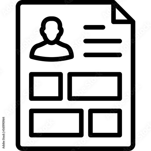 Accounts, biography Vector Icon which can easily modify or edit