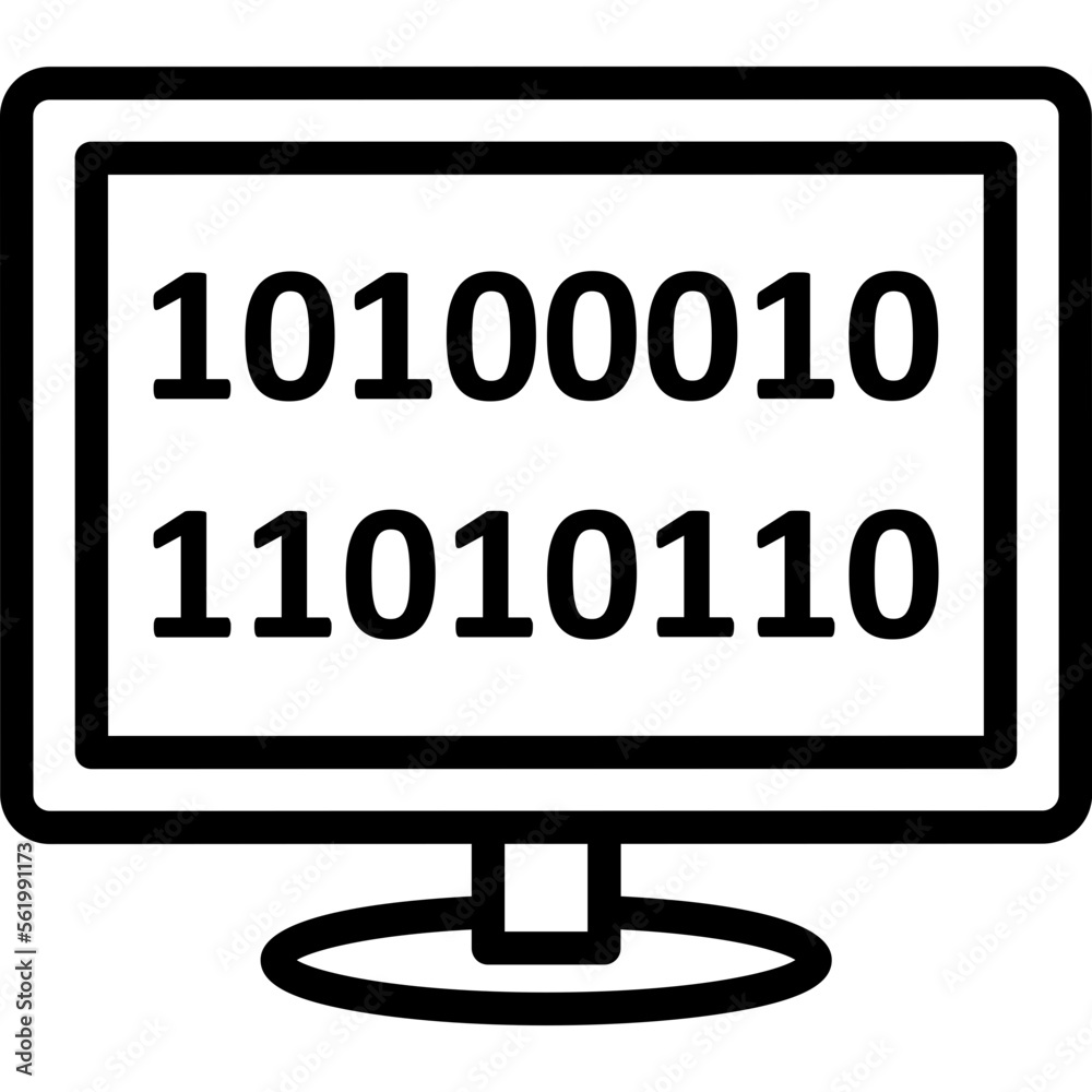 Barcode, binary Vector Icon which can easily modify or edit Barcode, binary Vector Icon which can easily modify or edit