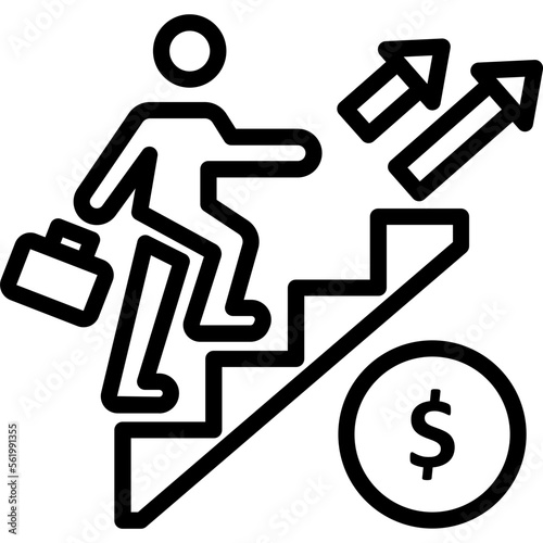Advancement, career Vector Icon Fully Editable


