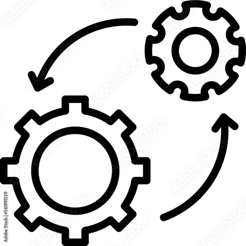 Cog, cogwheel Vector Icon Fully Editable

