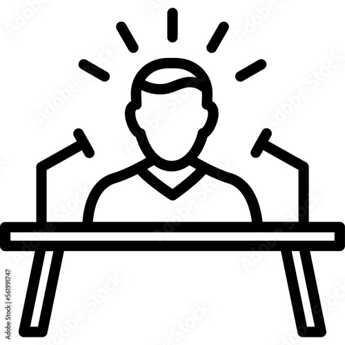 Inspirational appeal, lecture Vector Icon which can easily modify or edit

