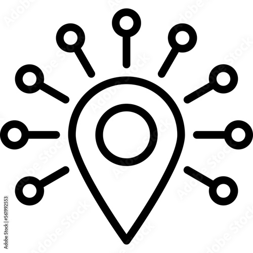 Gps, logistics Vector Icon which can easily modify or edit

