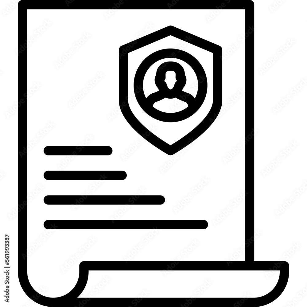 Resume, cv Vector Icon
