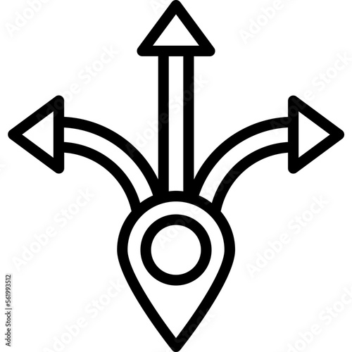 Directions, goals Vector Icon

