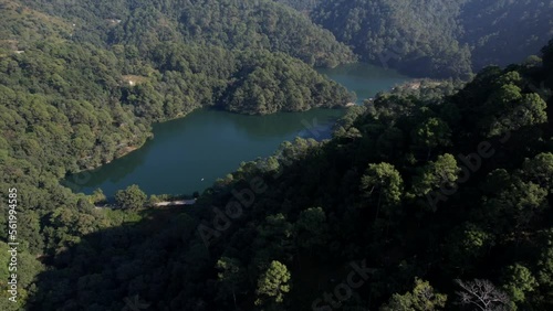 Aerial video of lake in nainital photo