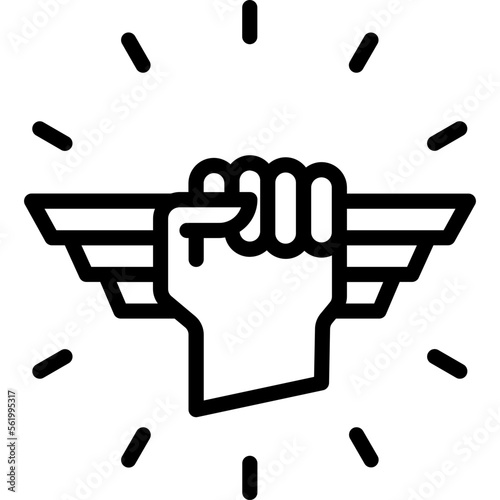 Bilde på lerret Confidence, dignity Vector Icon