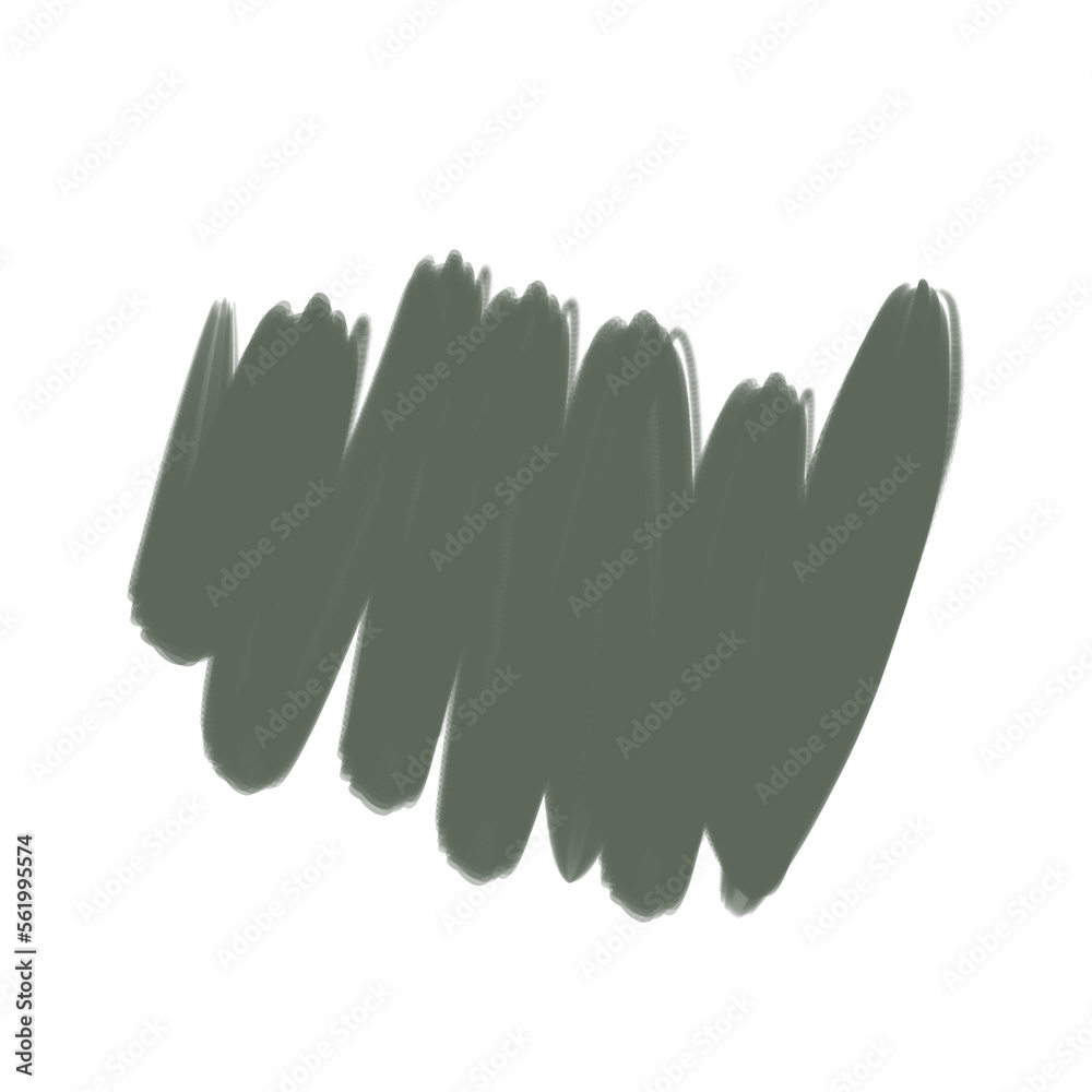 Obraz premium Green abstract brush. Splotch, ink splash