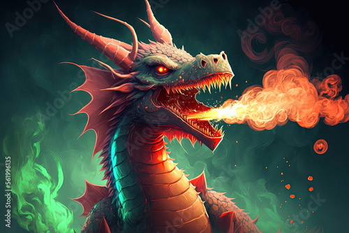 Fight the fire breathing dragon by yourself, as an example. Generative AI © 2rogan