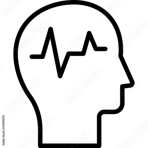 rain, brain structuring Vector Icon

