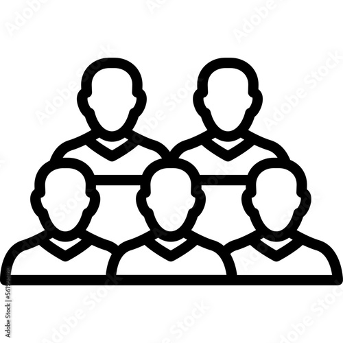 Audience, employees Vector Icon
