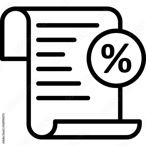 Commissions, discount Vector Icon

