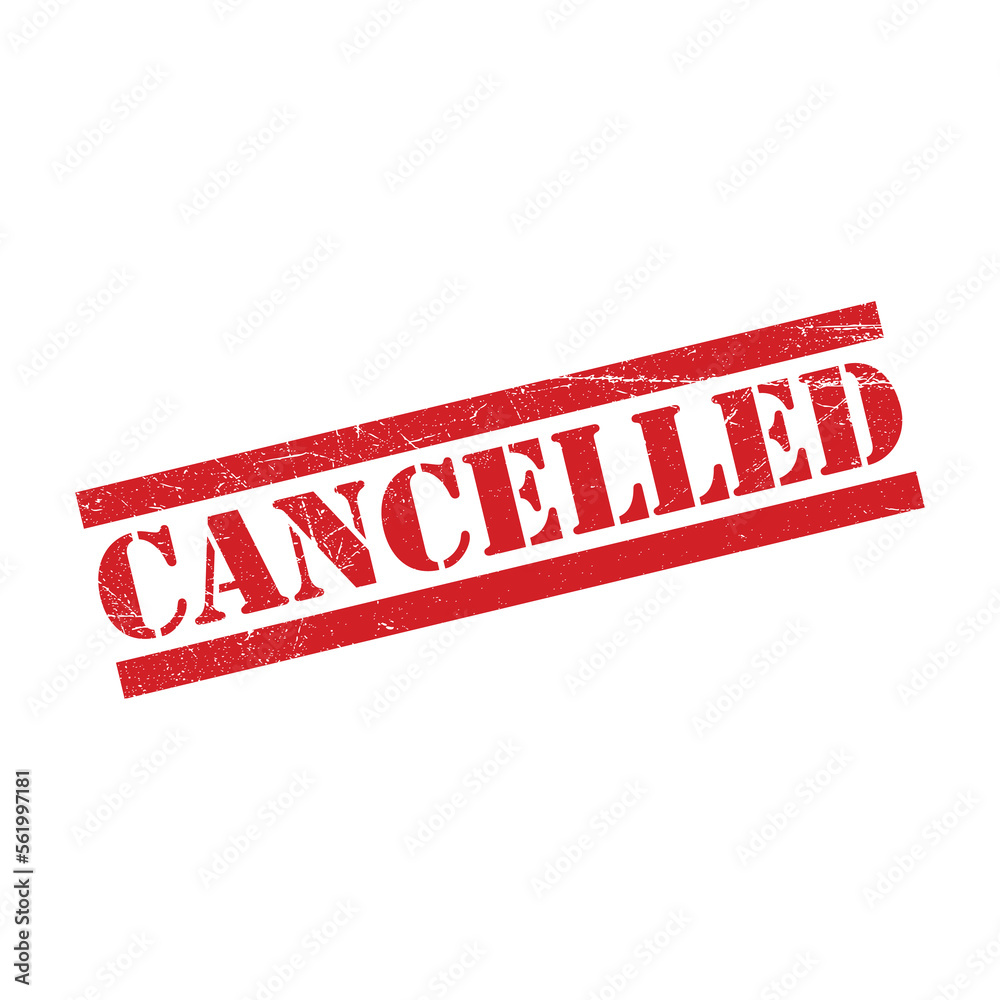 cancelled stamp icon vector design template in white background cancelled stamp icon vector design template in white background