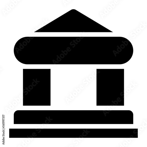 courthouse glyph icon