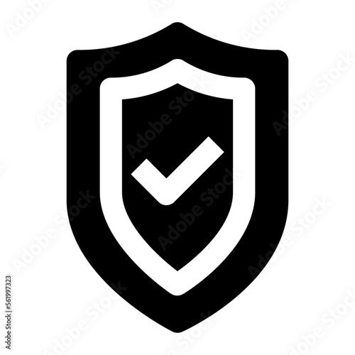 Defense glyph icon