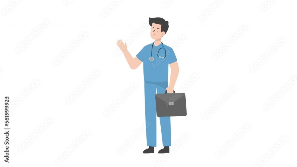 Female Doctor holding briefcase Female Doctor holding briefcase