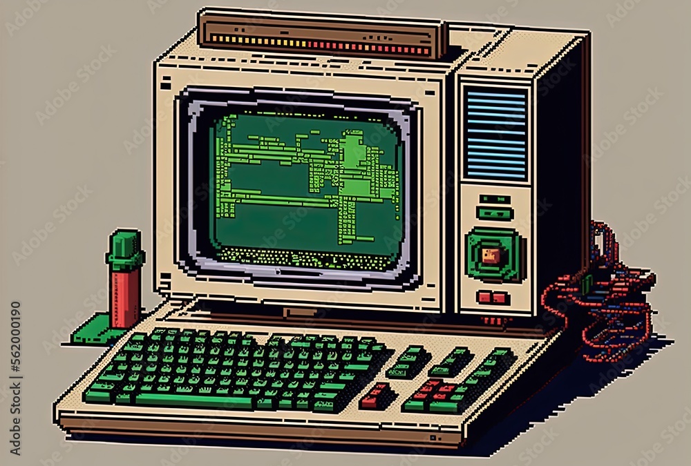 vintage computer background