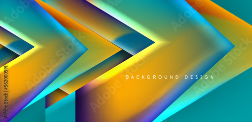 Abstract bakground with overlapping triangles and fluid gradients for covers, templates, flyers, placards, brochures, banners