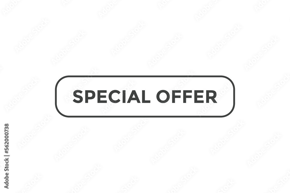 Special offer button web banner templates. Vector Illustration
Special offer button web banner templates. Vector Illustration