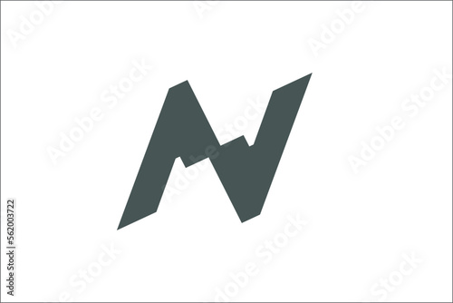 Letter N Or Av Logo Design Png