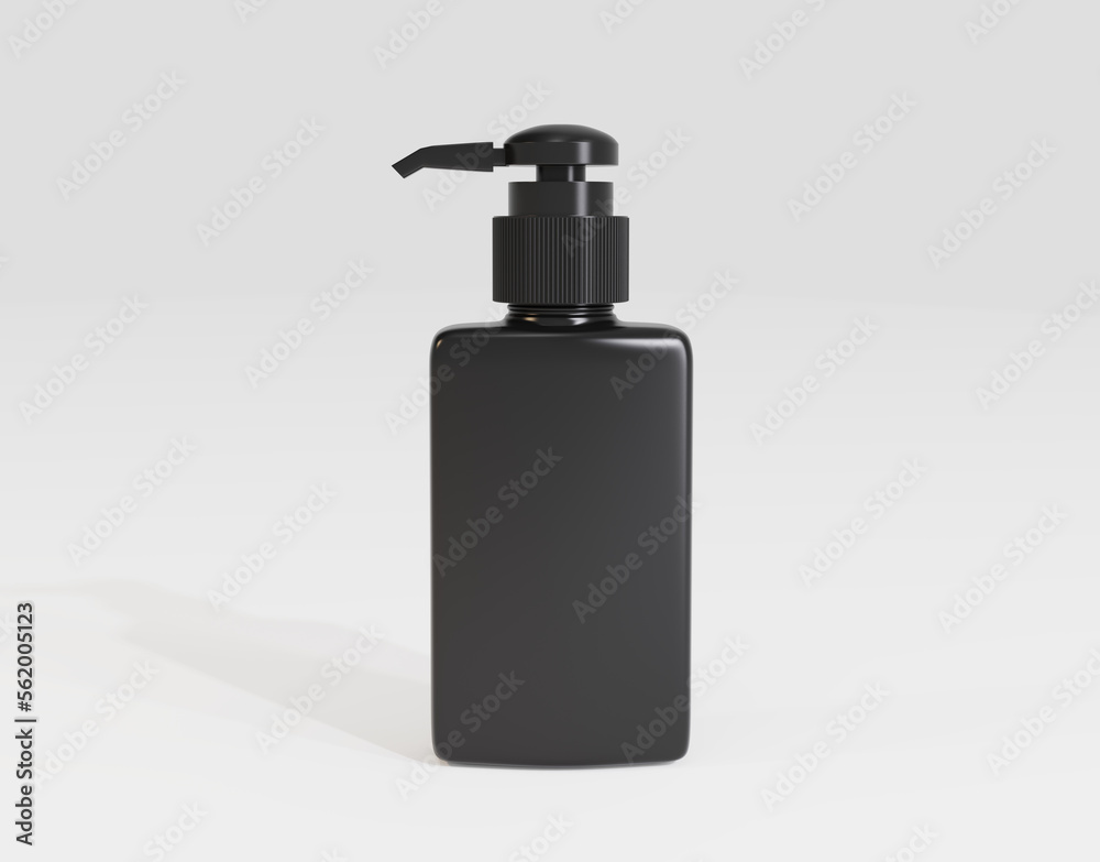 Plastic Bottle with Long Nozzle Mockup isolated on white background. 3d illustration Plastic Bottle with Long Nozzle Mockup isolated on white background. 3d illustration