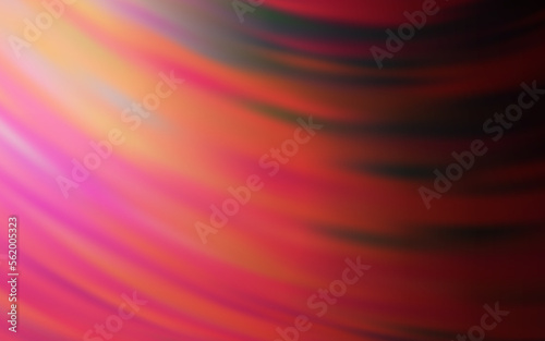 Light Pink  Red vector background with curved lines.