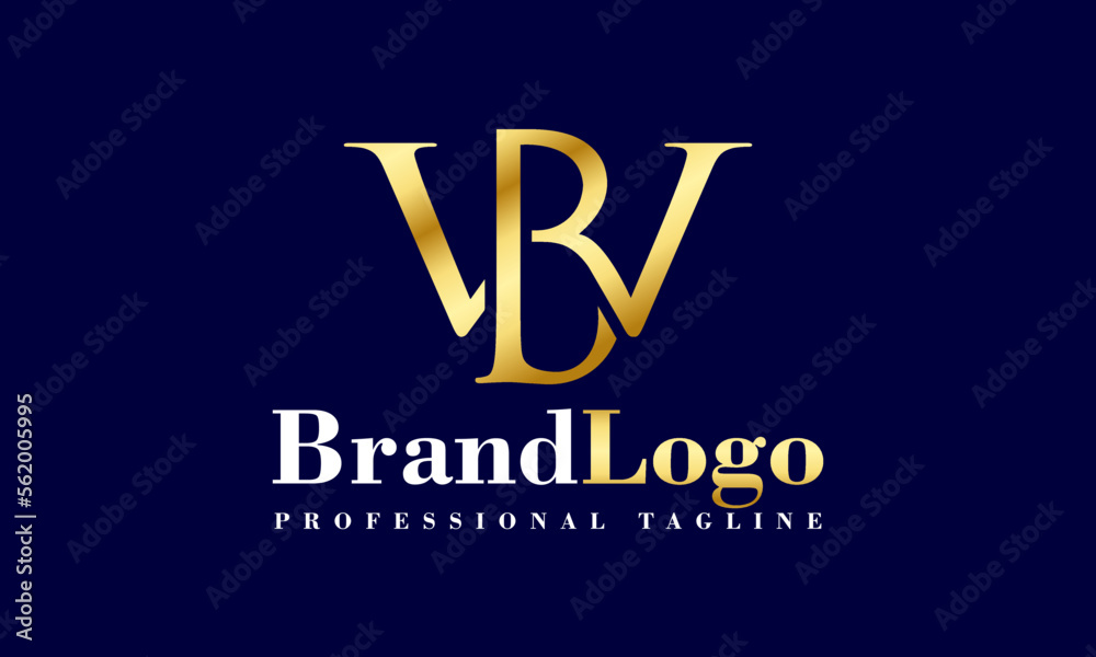 WB BW WBR WRB LETTER LOGO DESIGN GOLDEN VECTOR ICON SYMBOL ILLUSTRATIONS. multifunctional logo that can be used in many business companies and services. It is ready to print.