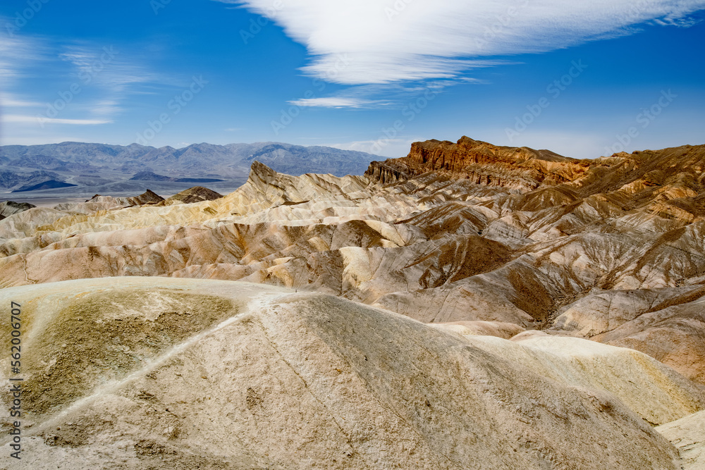 Stunning view of famous Zabriskie Point in Death Valley National Park, California, USA Stunning view of famous Zabriskie Point in Death Valley National Park, California, USA