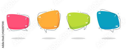 Liquid text box. Quote speech bubble. flowing liquid shape