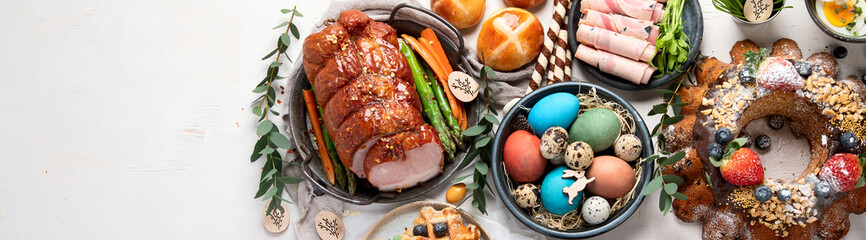 Traditional Easter dinner