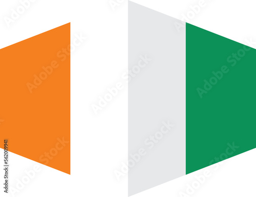 Free Download Ivory Coast flag background with cloth texture.Ivory Coast Flag vector illustration eps10. - GFXLoad