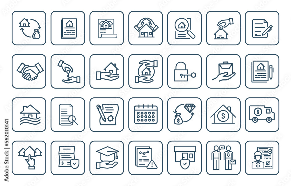 INSURANCE  ICON SET DESIGN