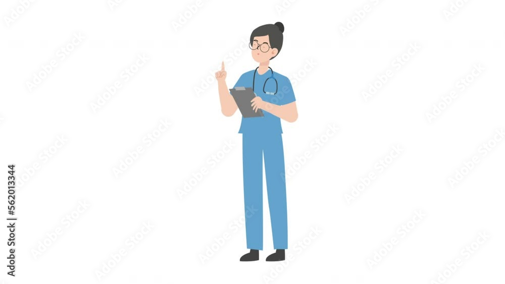 Female Doctor holding report Female Doctor holding report