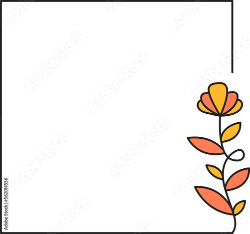 decorative floral frames illustration