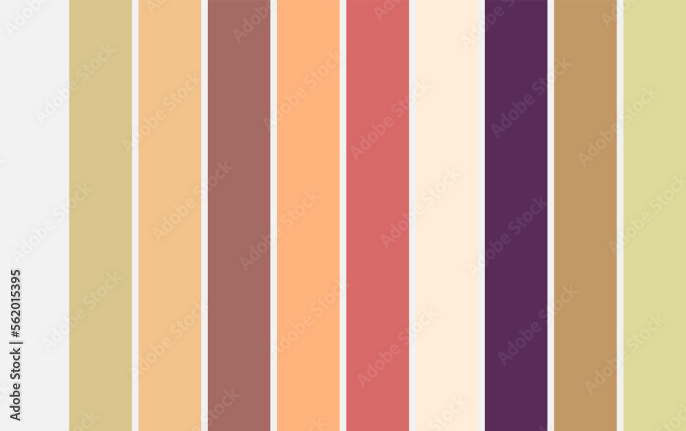 Fashion Trend Vintage Color guide palette 2023-24. An example of a ...