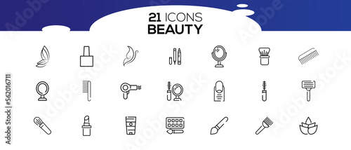 BEAUTY ICON SET DESIGN 