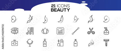 BEAUTY ICON SET DESIGN 