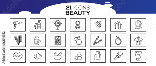 BEAUTY ICON SET DESIGN 