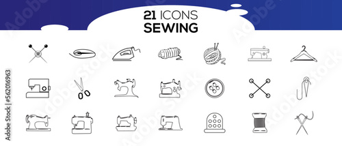 SEWING ICON SET DESIGN