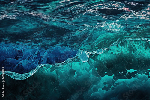 blue water. Generative AI © 2rogan
