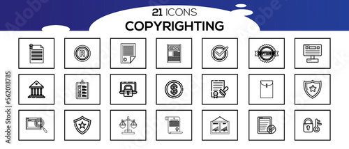 COPYRIGHTING ICON SET DESIGN