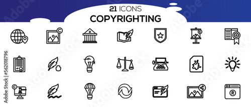 COPYRIGHTING ICON SET DESIGN