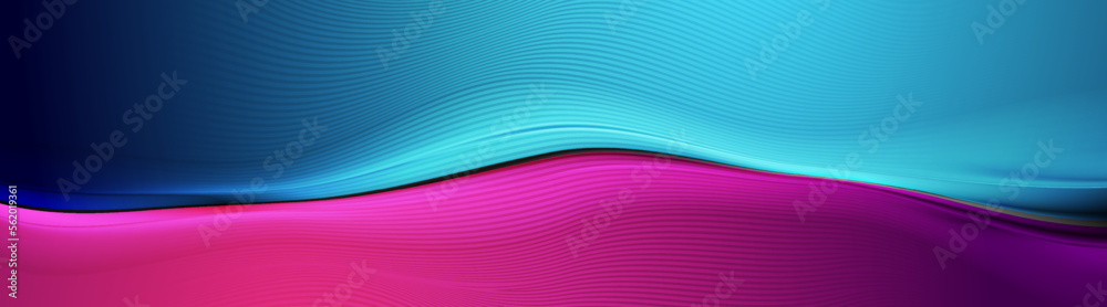 Contrast blue violet abstract wavy background. Vector banner design Contrast blue violet abstract wavy background. Vector banner design