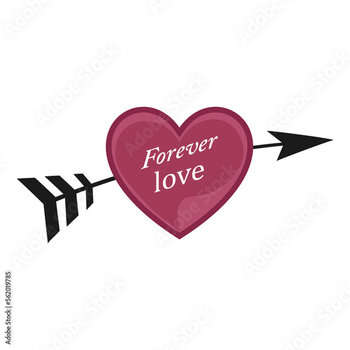 Love heart month or happy singles day. 14 february, valentine, valentines day or for romantic, wedding banner signs.