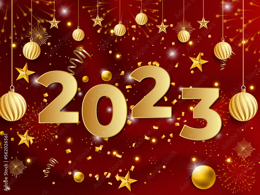 Free vector 2023 new year greeting banner with halftone effect Free vector 2023 new year greeting banner with halftone effect