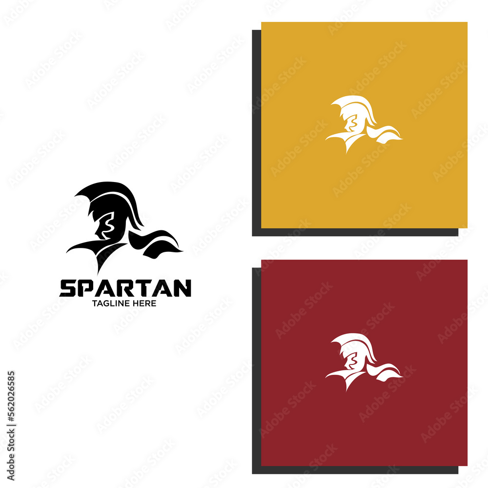 Spartan warrior symbol shield and helmet, coat of arms. Spartan helmet