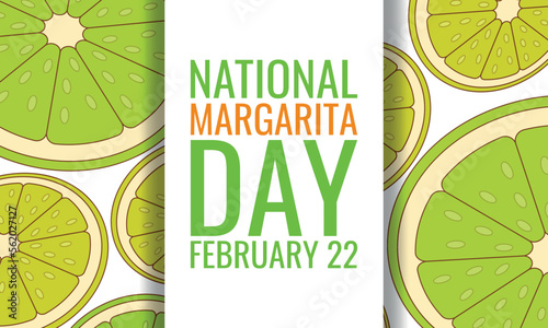 National Margarita Day. Design suitable for greeting card poster and banner